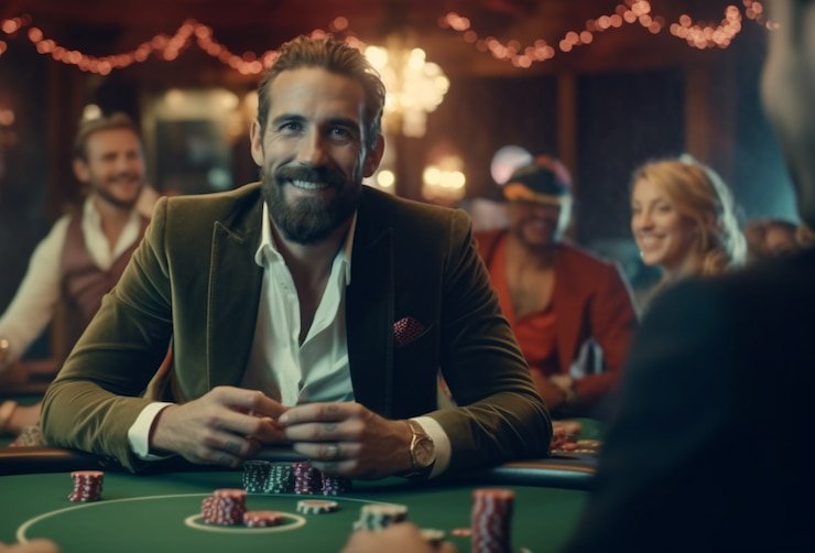 Live roulette table broadcast from studio